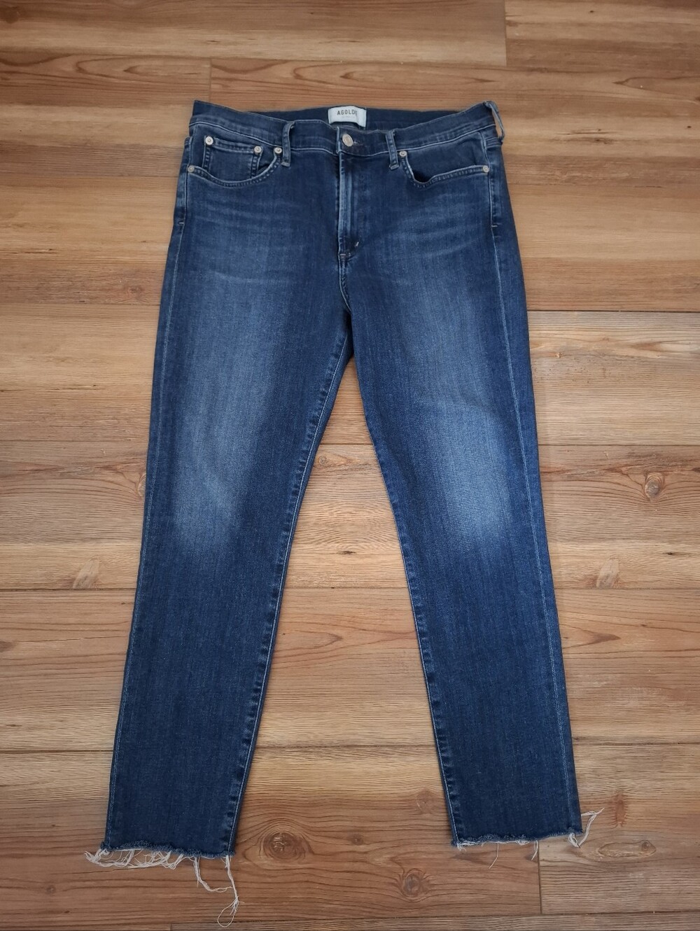 Agolde Sophie High Rise Skinny Crop Blue 31